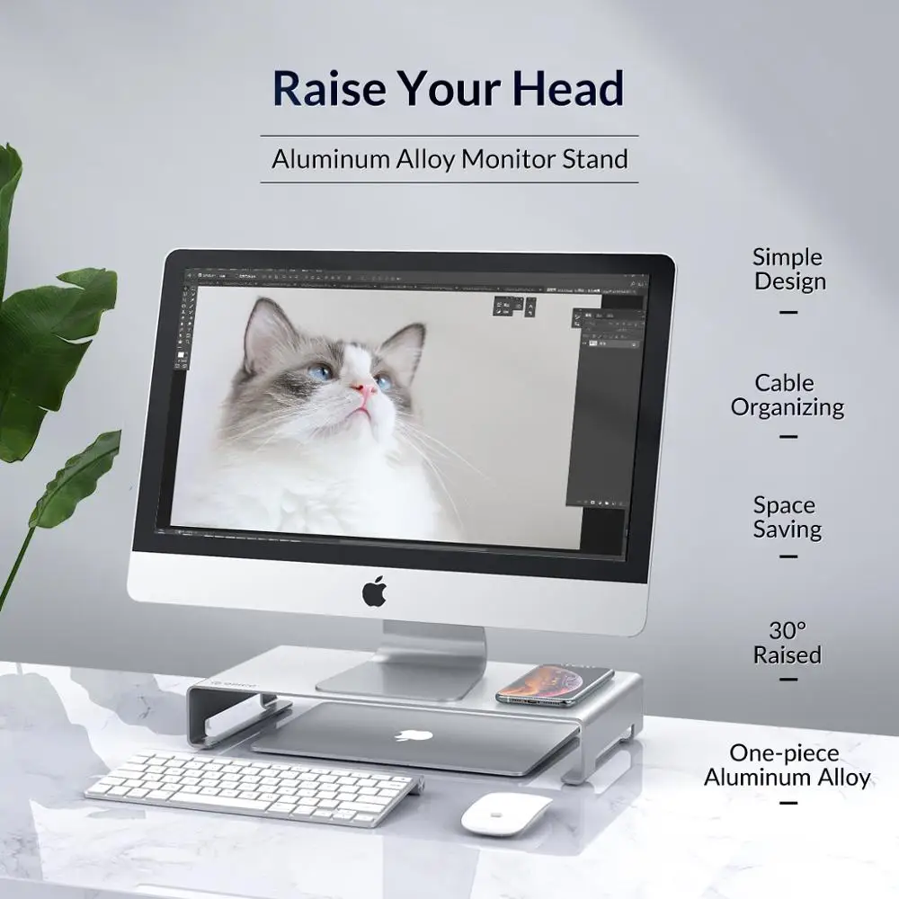 Подставка для монитора компьютера ORICO из алюминиевого сплава с держателем iMac