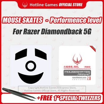 

Hotline Games 3.0 Competition Level Mouse Skates Mouse Feet Pad for Razer Diamonback 5G Mouse 0.28mm/0.6mm Thickness