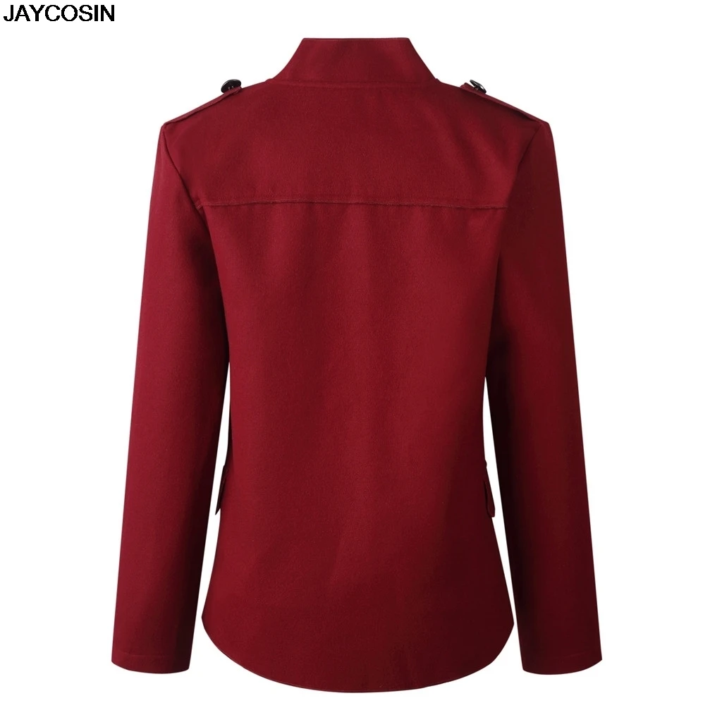 JAYCOSIN, новинка, дизайнерский Блейзер, женский двубортный приталенный пиджак с пуговицами льва, великолепная фиолетовая куртка, горячая Распродажа 9823