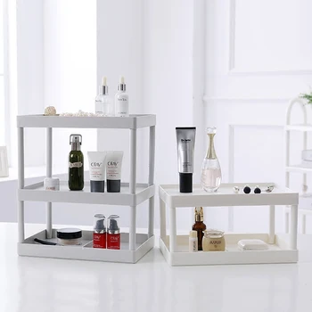 

Kitchen Spice Rack Organizer Cosmetic Storage Box Desktop Shelf Bathroom Storage Rack Makeup Organizer Table Sundries Holder