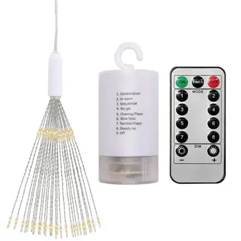 

200 LEDs Firework Light Foldable Decorative String Lamp Remote Control 8 Modes D08D