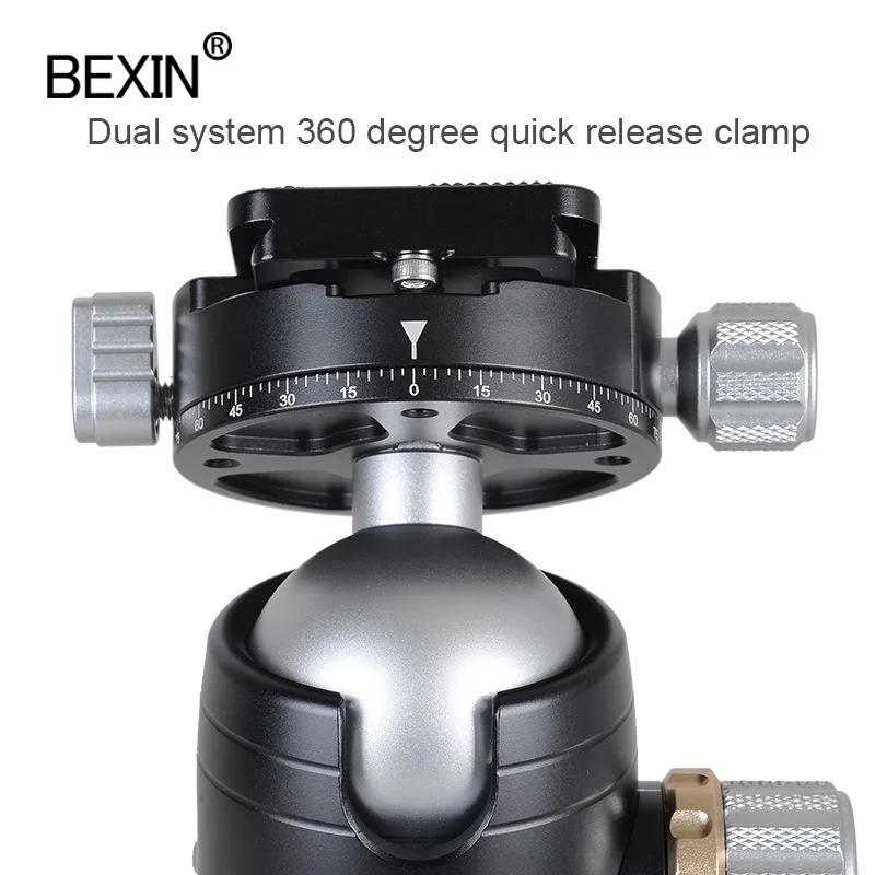 Flexible tripod head panoramic ballhead camera