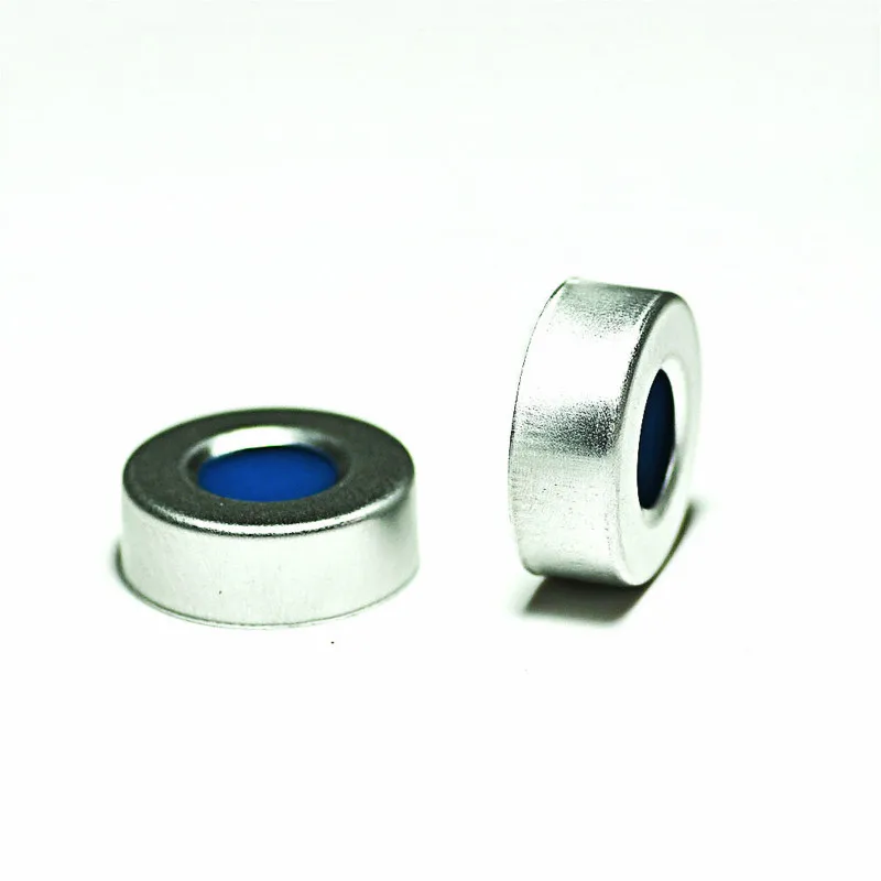 Hdspc Al crmp cap PTFE/Si sep 20 мм алюминиевая крышка с Septa толщиной 3 для челюсти 10 мл/20 мл 100/pk| |