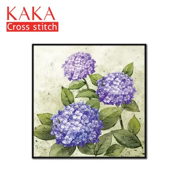 

Cross stitch kits,Embroidery needlework sets with printed pattern,11CT-canvas for Home Decor Painting,Flowers Full NCKF203