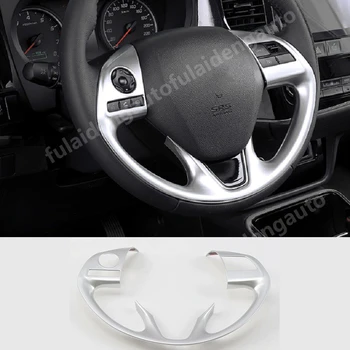 

Wood grain ABS Matte Interior Steering Wheel Decorative Cover Trim For Mitsubishi Outlander 2016-2019 Car Accessories