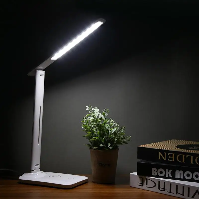 

Led Desk Lamps USB Eye Protection Table Lamp 28LED 10W/5W QI Wireless Charging table lamp Touch Night Light For Bedside Reading