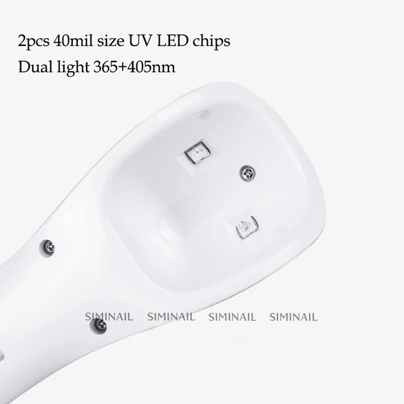 Перезаряжаемая лампа для ногтей 2 светодиода Ручной Гибкий Мобильный дизайн