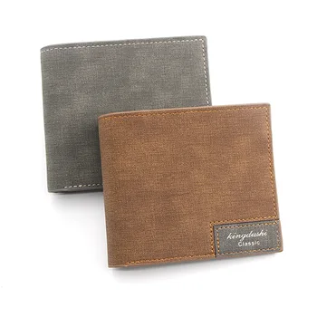 

Man slim mens Wallet men wallets Short Fund Leisure Time Matting Man Wallet purse carteira masculina mini bag