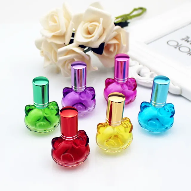 1PC 10ml Bunte Glas Parfüm Flasche Spray Nachfüllbar Zerstäuber