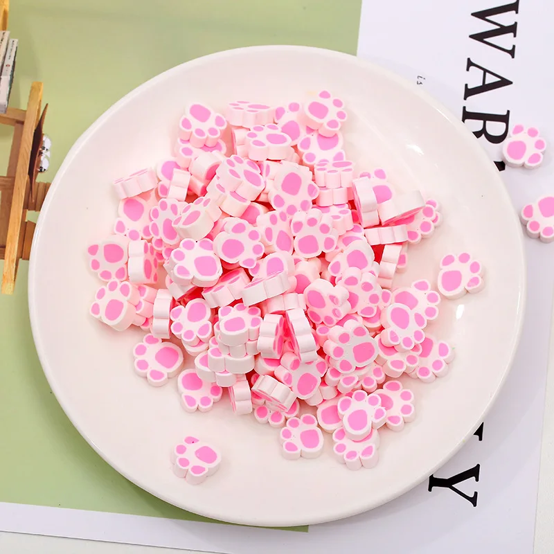 6 50 шт./партия Kawaii Кошачий коготь Горячая Fimo Полимерная глина Кабошон ремесла ручная работа Скрапбукинг декорирование аксессуары для ювелирных изделий 15*15 мм - Цвет: 6