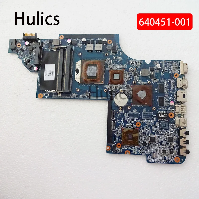 Hulics Original DV6-6000 motherboard 640451-001 642528 644643-001 for HP DV6 DV6-6000 Laptop motherboard DDR3 Free CPU