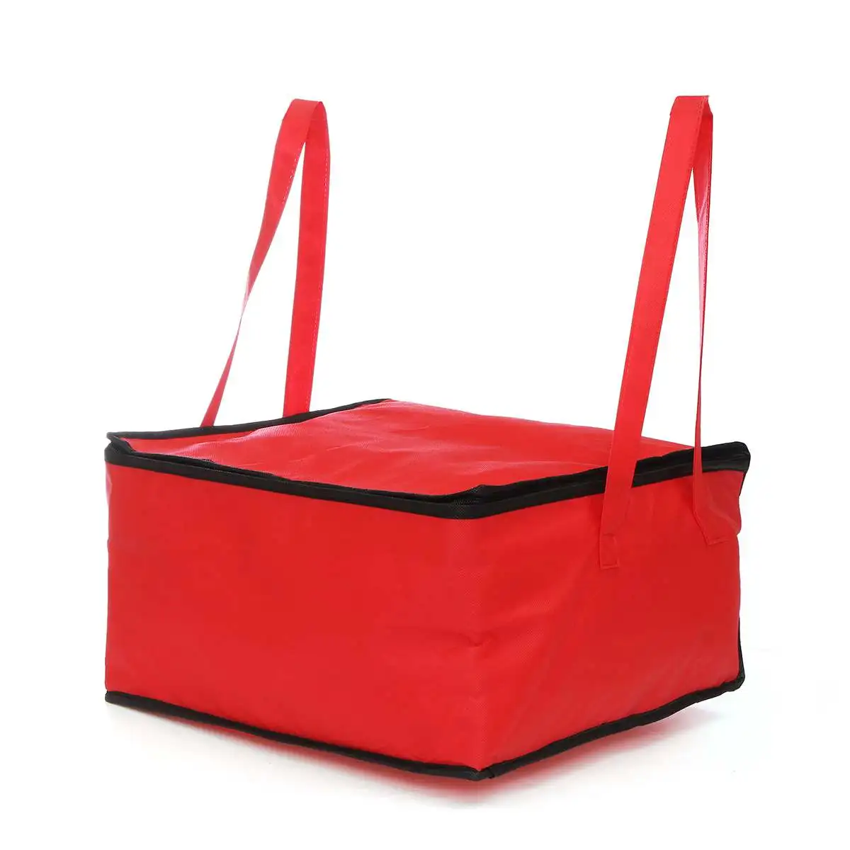 Красный 15" Waterproof Insulated Bag Lunch Cooler Bag Insulation Folding Picnic Portable Ice Pack Food Thermal Bag Food Delivery Bag - Цвет: Красный