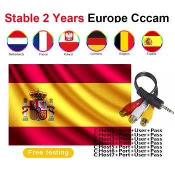 

2020 Egygold Server Europe Cccam Clines Spain Portugal Poland for DVB-S2 lnb Receptor HD Satellite TV Receiver GTmedia V8 nova