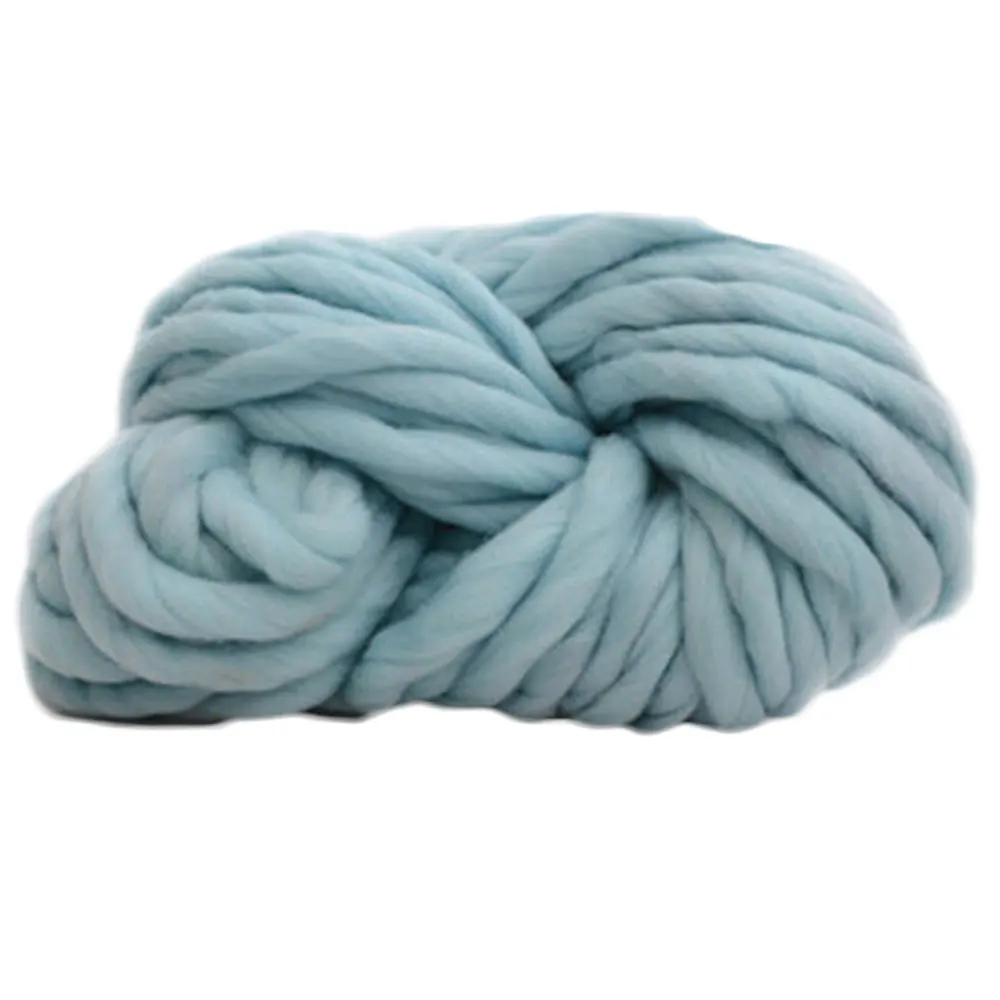 light blue 250 г DIY массивная шерстяная пряжа из исландской объемной вязальной шерсти ручной работы Удобная - Цвет: light blue