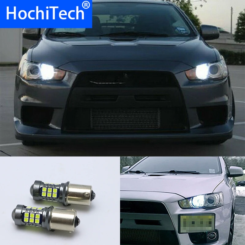 

Canbus Error Free White 1156 7506 S25 LED Bulbs for 2008-up Mitsubishi Lancer or Evolution X Daytime Running Lights car styling