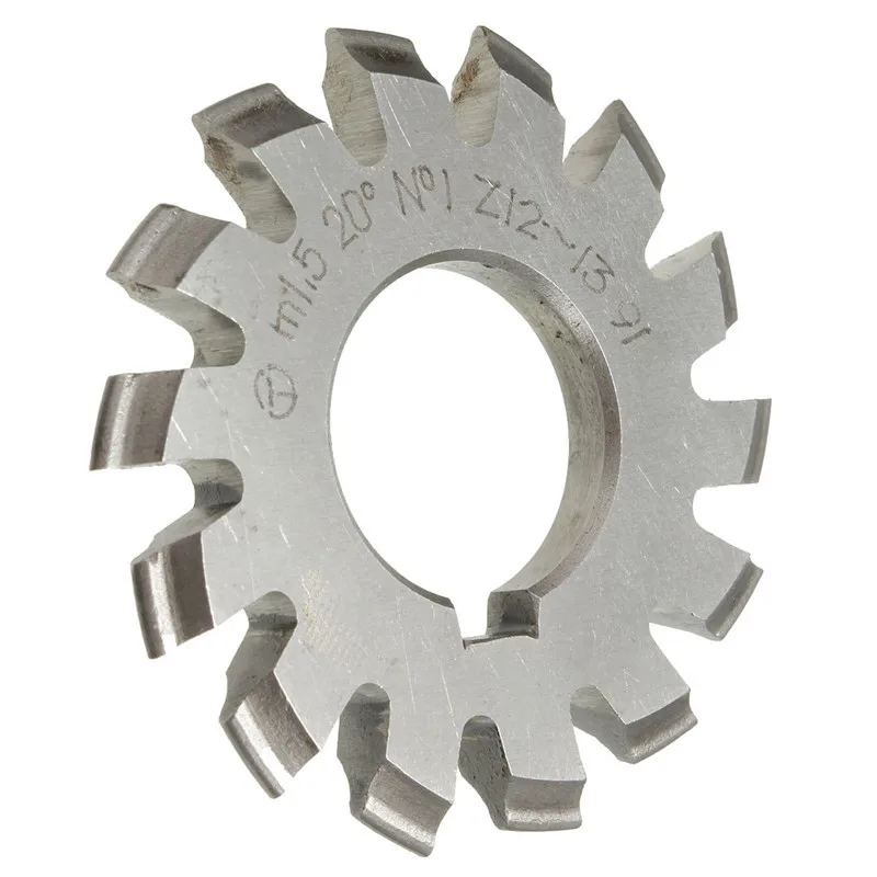 Module 1.5 M1.5 PA20 Degrees Bore 22mm #1-8 HSS Involute Gear Milling Cutter High Speed Steel Milling Cutter Gear Cutting Tools