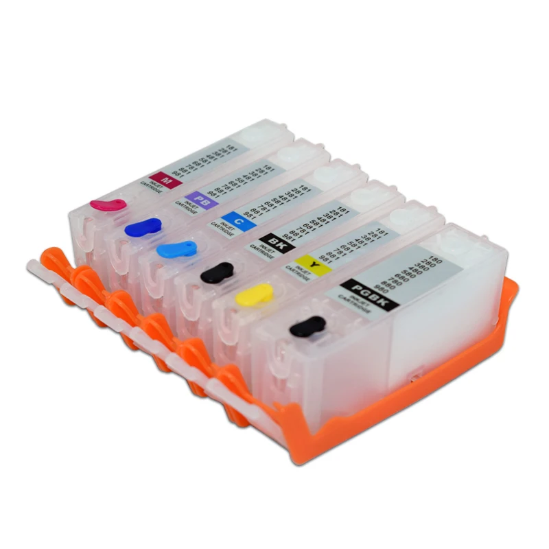 PGI 580 581 Refillable Ink Cartridge With Permanent Chip For Canon PIXMA Ts705 TR7550 TR8550 TS6150 TS8150 TS9150 TS9155 Printer — view 4