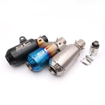 

Motorcycle 36-51mm Stainless Steel Exhaust Pipe For YAMAHA ybr 150 forcex mt07 For SUZUKI bandit 1250f gsx-r125 abs gsx-r750