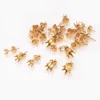 50pcs/Lot Stainless Steel 3-8mm Stud Earring Hooks Settings Base Hoops For DIY Jewelry Making Findings Not Easy Fade 5