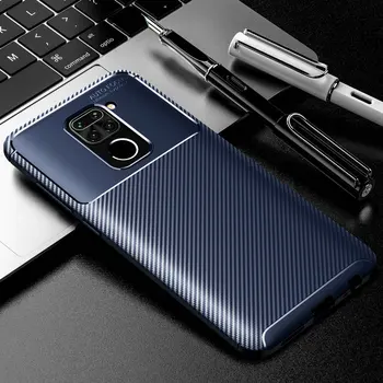 

30pcs/lot For Xiaomi Redmi Note 9 Shockproof Case Soft Carbon Fiber Ultra Thin TPU Cover For Xiaomi Redmi Note 9
