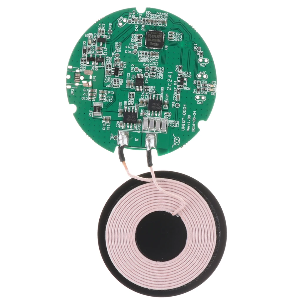 5W Wireless Charger PCBA Circuit Boards Coil Wireless Charging Pad DIY