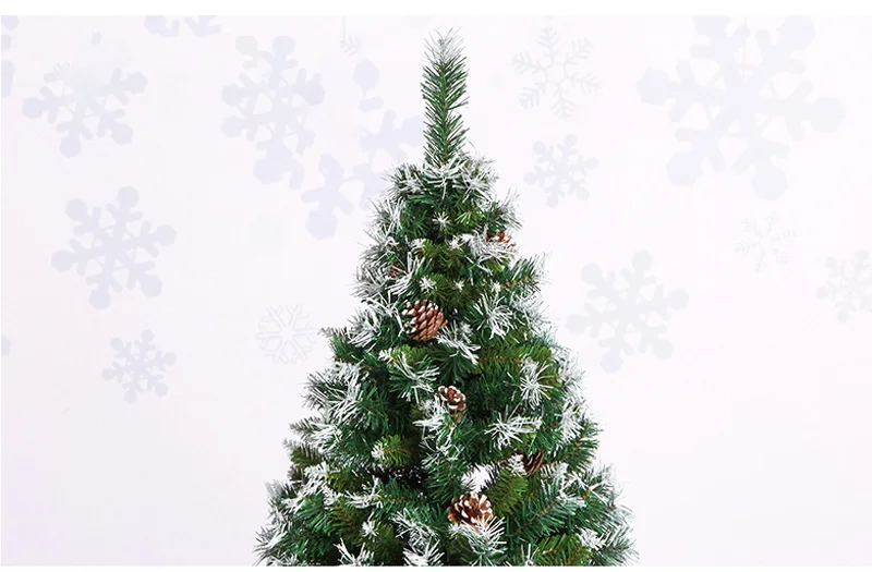 Роскошная зашифрованная Рождественская елка из ПВХ, имитация сосны для украшения дома, аксессуары, рождественские украшения, елочные вечерние украшения
