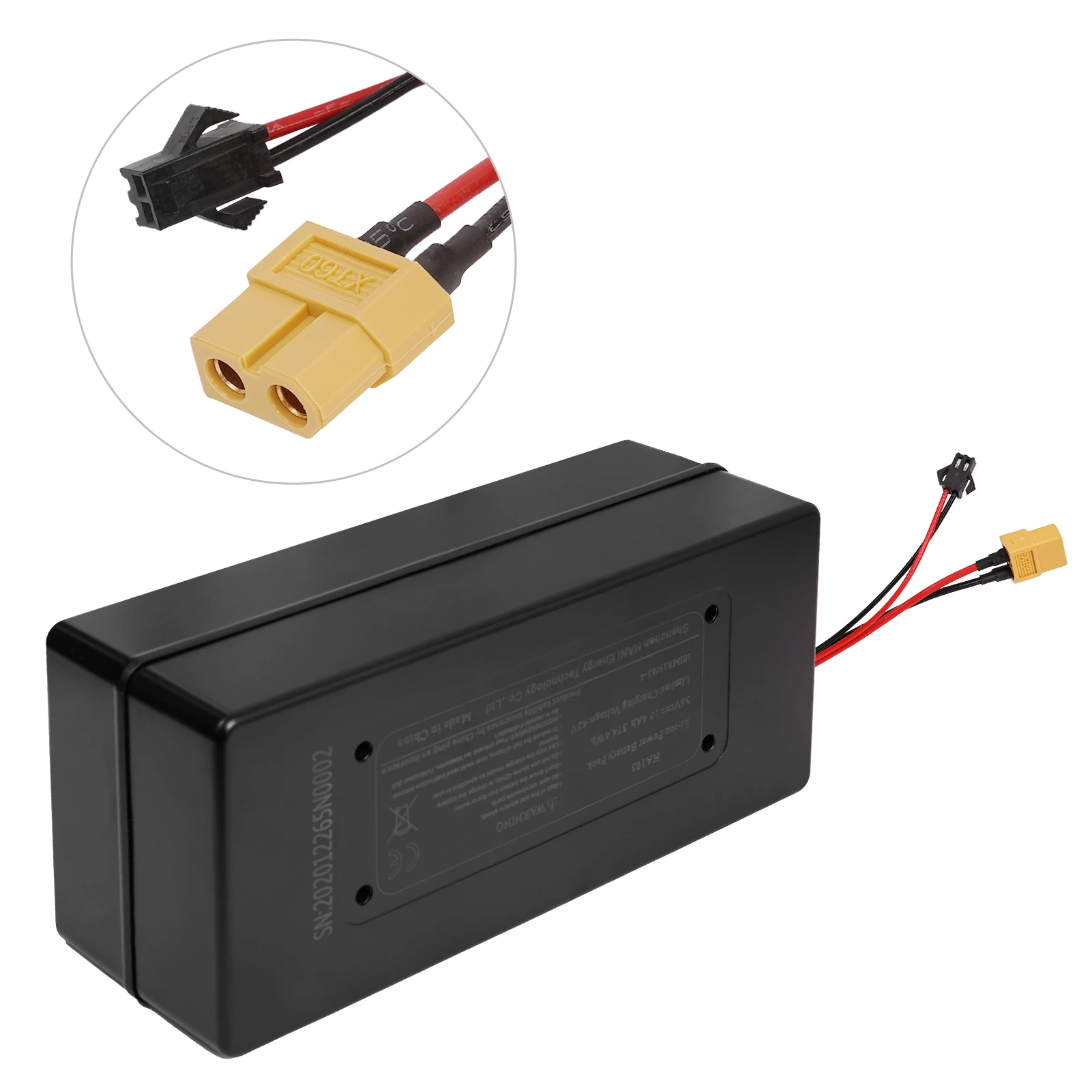 36v 10.4ah 374.4wh Electric Bicycle Lithium Ion Battery Pack High Power