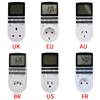 EU Electronic Digital Timer Switch US FR BR Plug Kitchen Timer Socket Outlet 230V 110V 7 Day 12/24 Hour Programmable Timing 2
