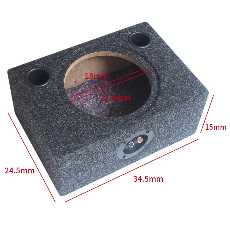 1 Set 400watts 8-Inch 4 ohm New Ultra-thin Passive Speaker Subwoofer Wooden Box Square MDF Felt Car Modified Junction Box