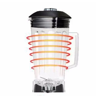 

Blender parts jug jar container with six blades knife