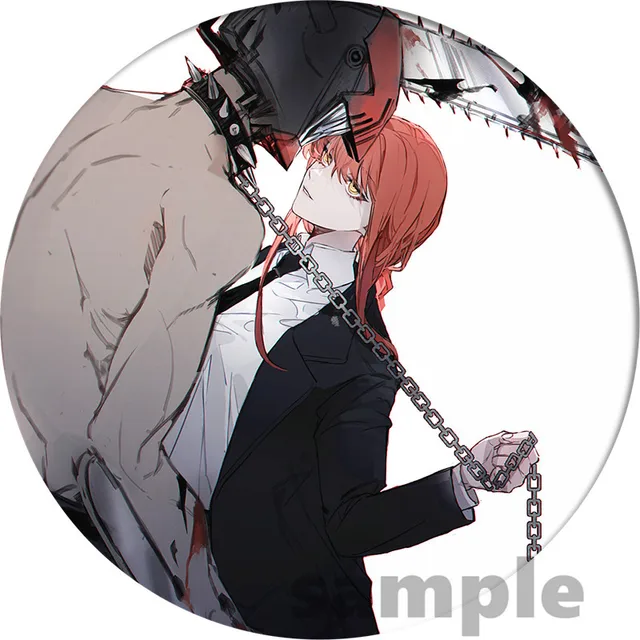 Anime Chainsaw Man Badge Makima Brooch Pin Cosplay Badges For Cloth Backpack Cosplay Anime Accessories 9