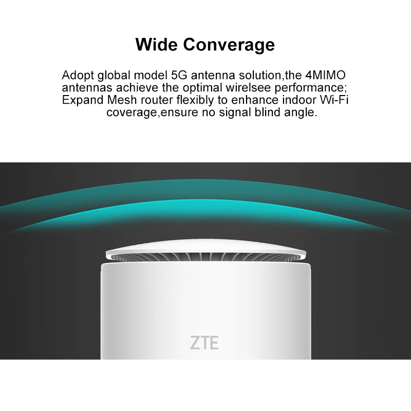 Nowy ZTE MC801A CPE routera 5G Wifi 6 SDX55 NSA + SA N78/79/41/1/28 802.11AX Modem WiFi Router 4g/5g Router wi-fi karty sim 2 Nowy ZTE MC801A CPE routera 5G Wifi 6 SDX55 NSA + SA N78/79/41/1/28 802.11AX Modem WiFi Router 4g/5g Router wi-fi karty sim 2