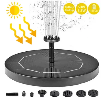 

Fast delivery Solar Pump 3.5W Free Standing Floating Solar Bird Bath Water Pumps Floating Fountain For Garden Yard Decoration