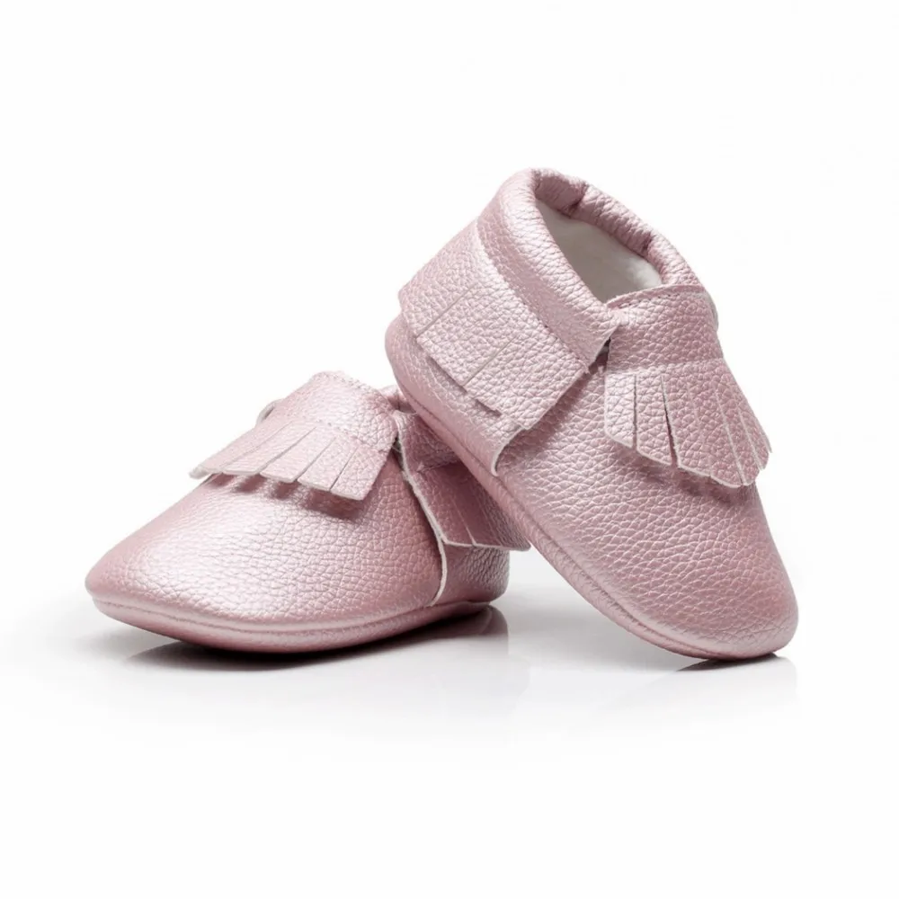 Toddler Baby Shoes Moccasins Fringe Soft Leather Unisex Infant Shoes Slip-on Slippers