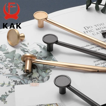 KAK Brooch Design Pearl Gold Cabinet Knobs and Handles Zinc Alloy Kitchen Handles Drawer Knobs Pulls Furniture Handle Hardware