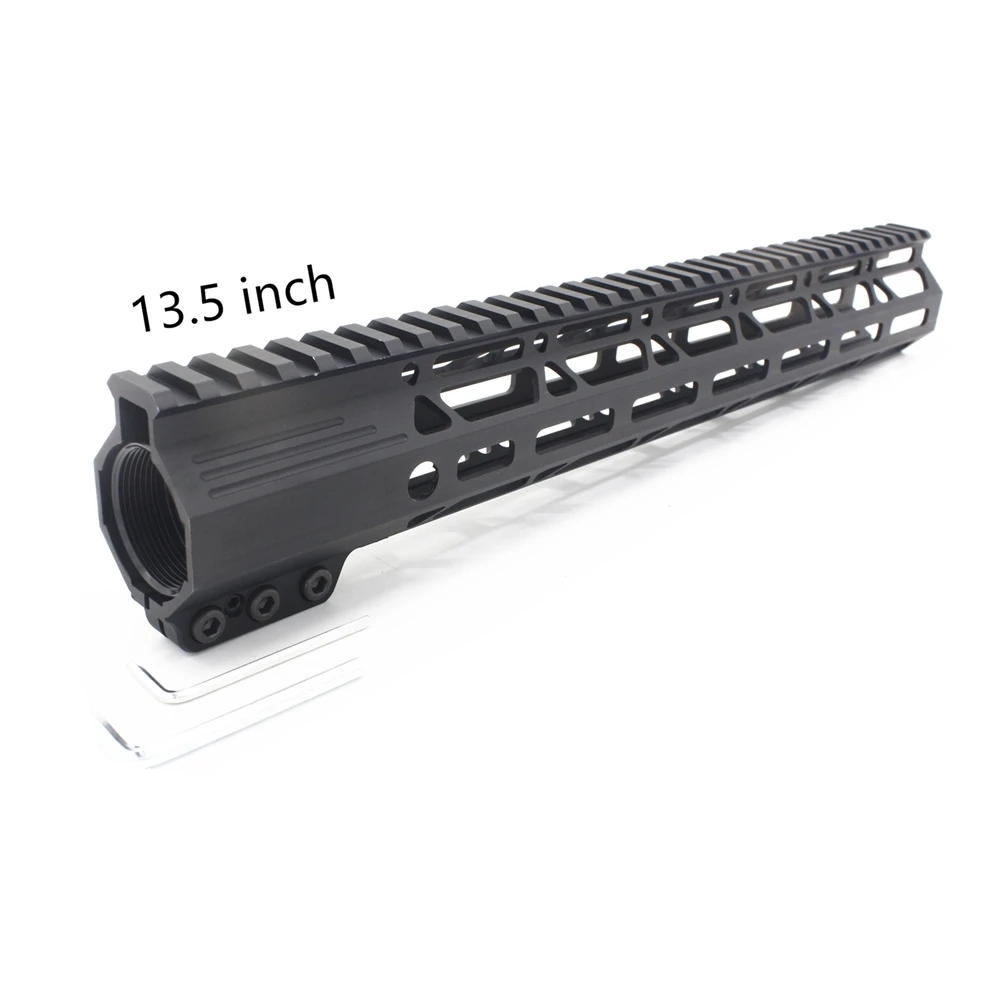 13.5inch 7''_ 17 ''дюймовый черный M-lok Handguard рельсовый зажим стиль Picatinny поплавковое крепление системы подходит. 223/5. 56 принадлежности для охоты - Цвет: 13.5inch