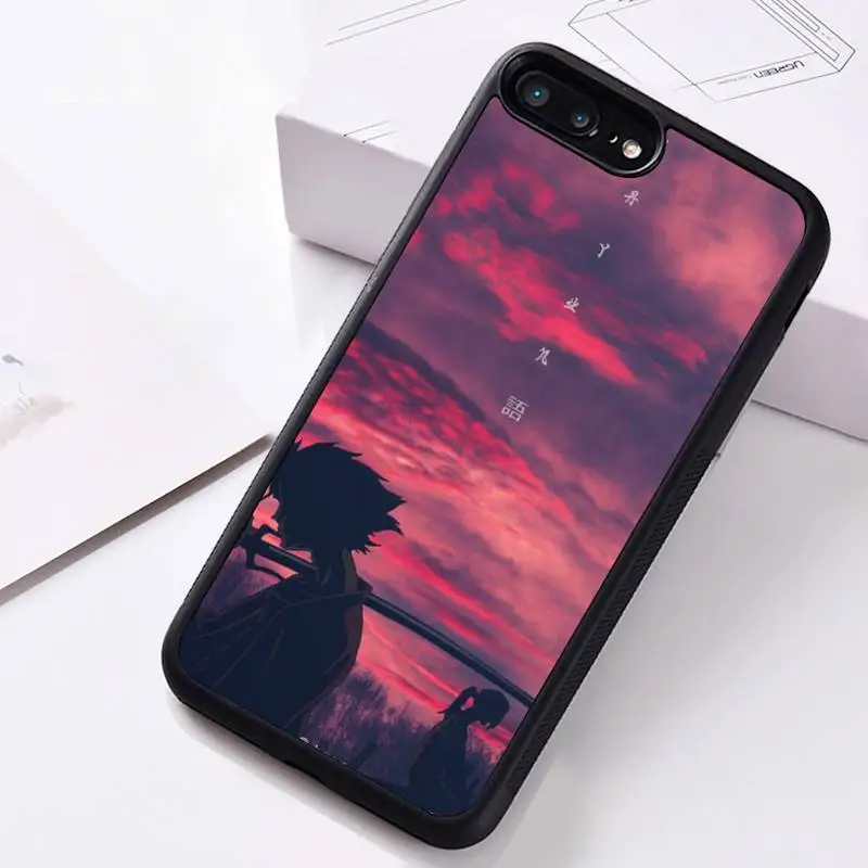 Аниме самурая чамплу Чехол для мобильного телефона из резины iphone 12 11 Pro Max Мини XS 8 7