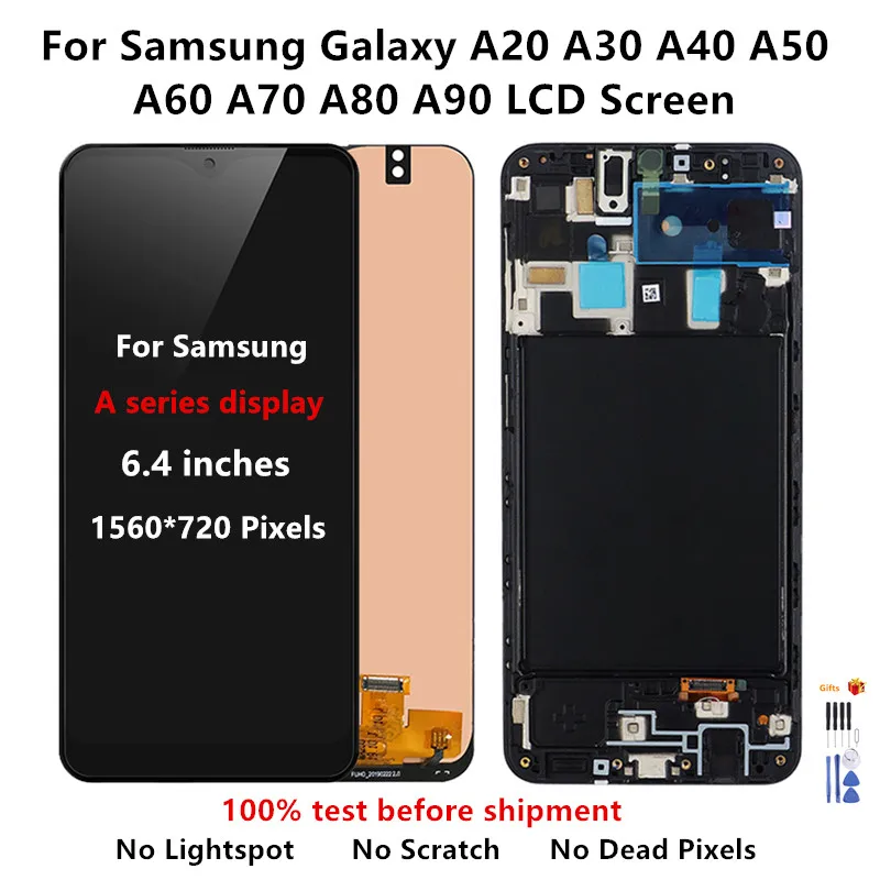 New Oled Display For Samsung Galaxy A20 A30 A40 A50 A60 A70 A80 Lcd