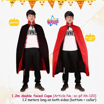 

FREE OSTRICH Halloween Costume Cosplay Capes Solid Color Double Face Pirate Cape Death Cloak Adults And Children Ponchos 2020