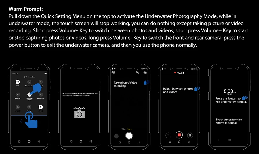 Ulefone Armor 6S 6," Helio P70 Android 9,0 6 ГБ 128 ГБ смартфон беспроводной зарядки 16 МП Восьмиядерный NFC OTG прочный мобильный телефон