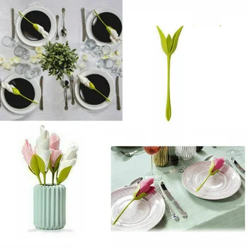 

Bloom Napkin Holders Table Plastic Twist Flower Serviette Holder Decor