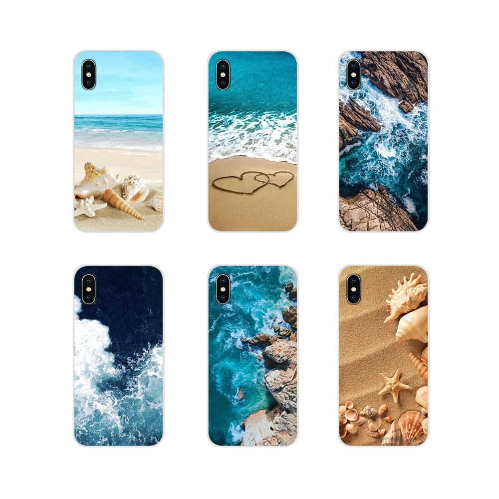 Sandy beach Clear Sea Sky Silicone Phone Skin Cover For Huawei G7 G8 P8 P9 P10 P20 P30 Lite Mini Pro P Smart Plus 2017 2018 2019 | Мобильные