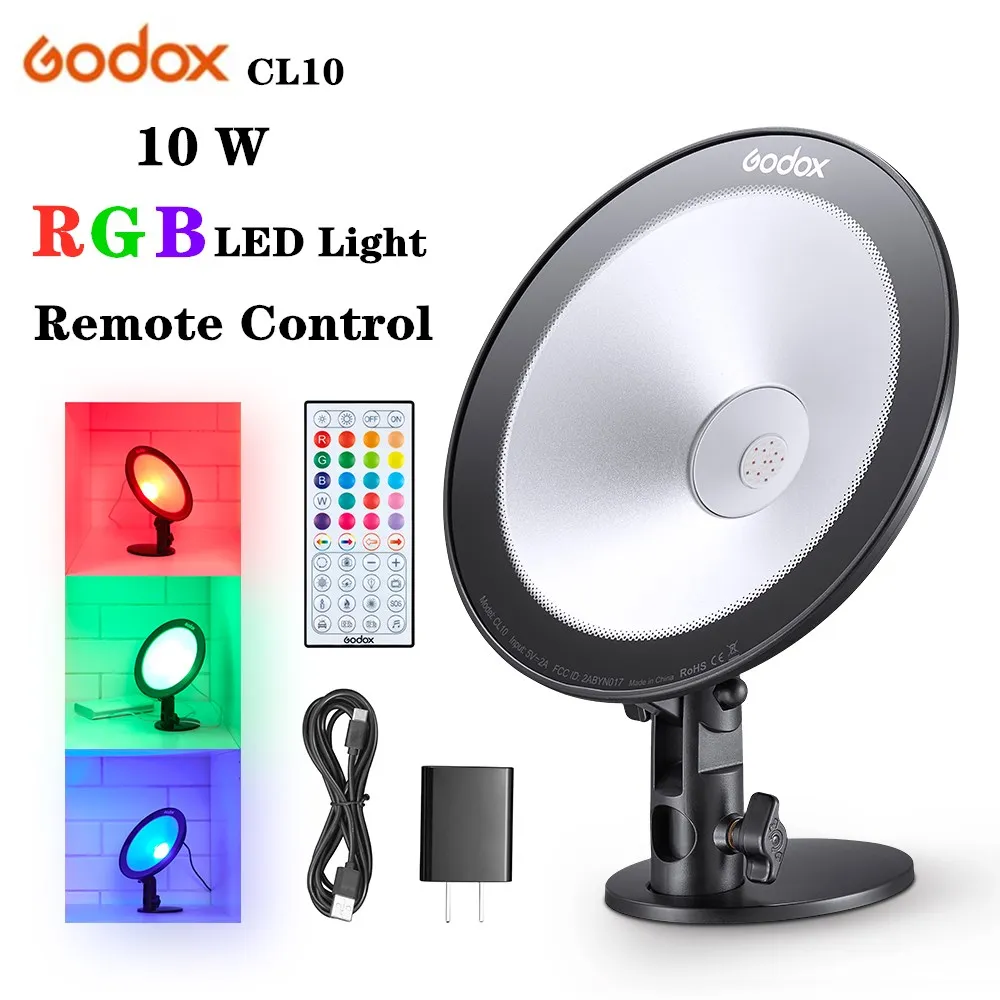 

GODOX CL10 Photography Light,LED Webcasting Ambient Light ,Selfie Ring Light Dimmable Camera Lamp For Makeup Video Live Studio