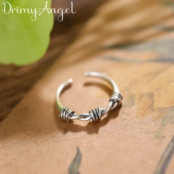 

Personality Exaggerated 925 Sterling Silver Bow Rings For Women Engagement Jewelry Girls Open Finger Rings