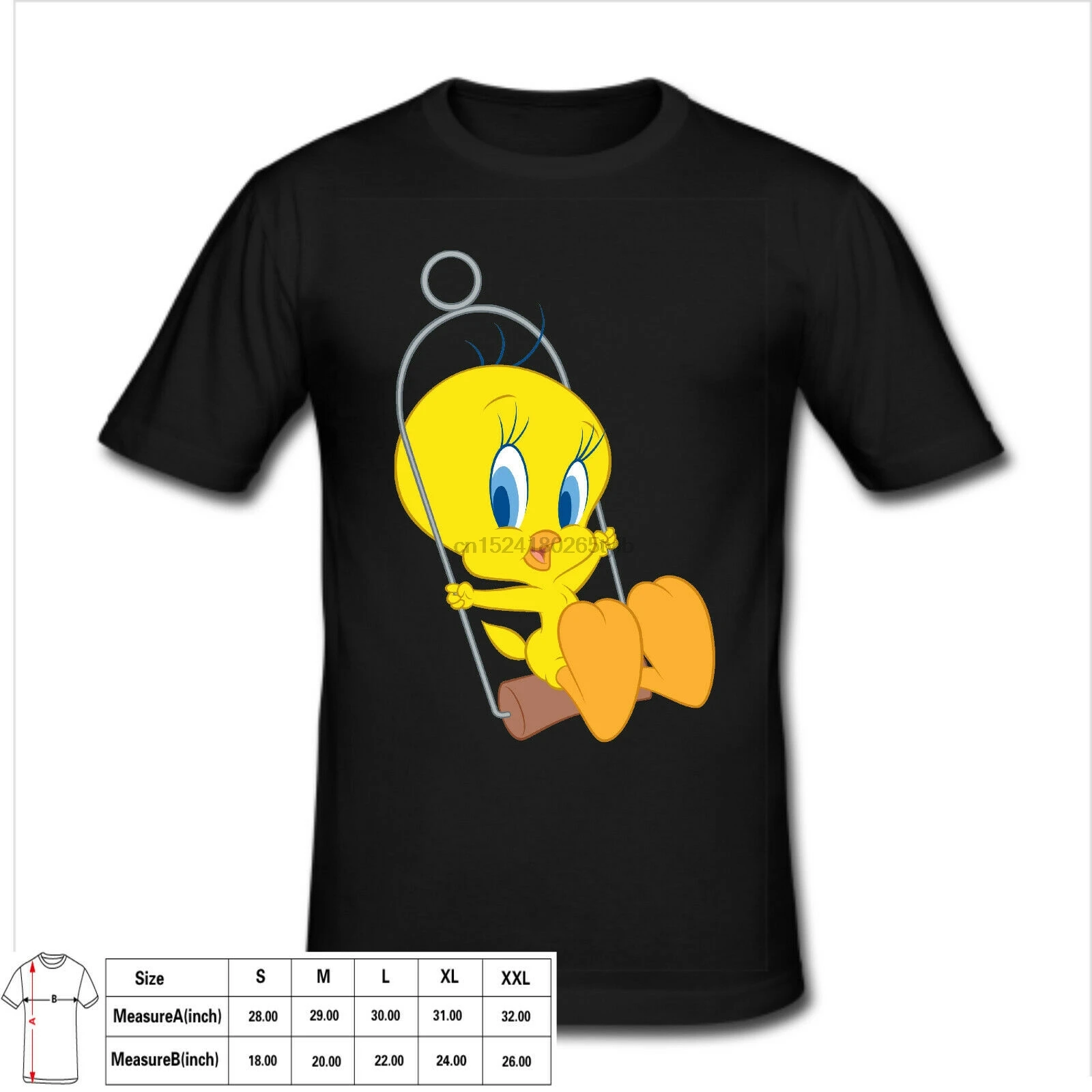 Tシャツためトゥイーティー鳥アニメーション架空黄色カナリア T Shirts Aliexpress