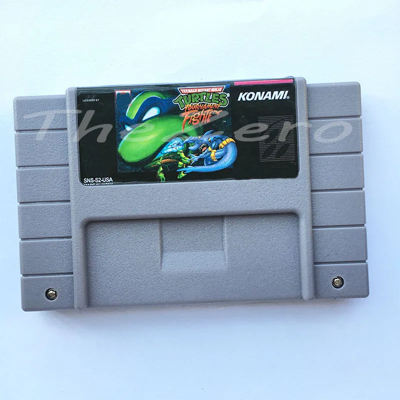 Подростковые мутанты Hero Turtles Tournament fightors Версия США для 16 бит карточки для супер игры Картридж карта для 46pin NTSC игровой плеер