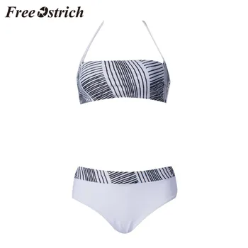 

Free Ostrich Sexy Underwear Women Print Padded Bra Bandage Biquini 2020 Bodyco Women Underwear Set Two Pieces White Bathing Suit