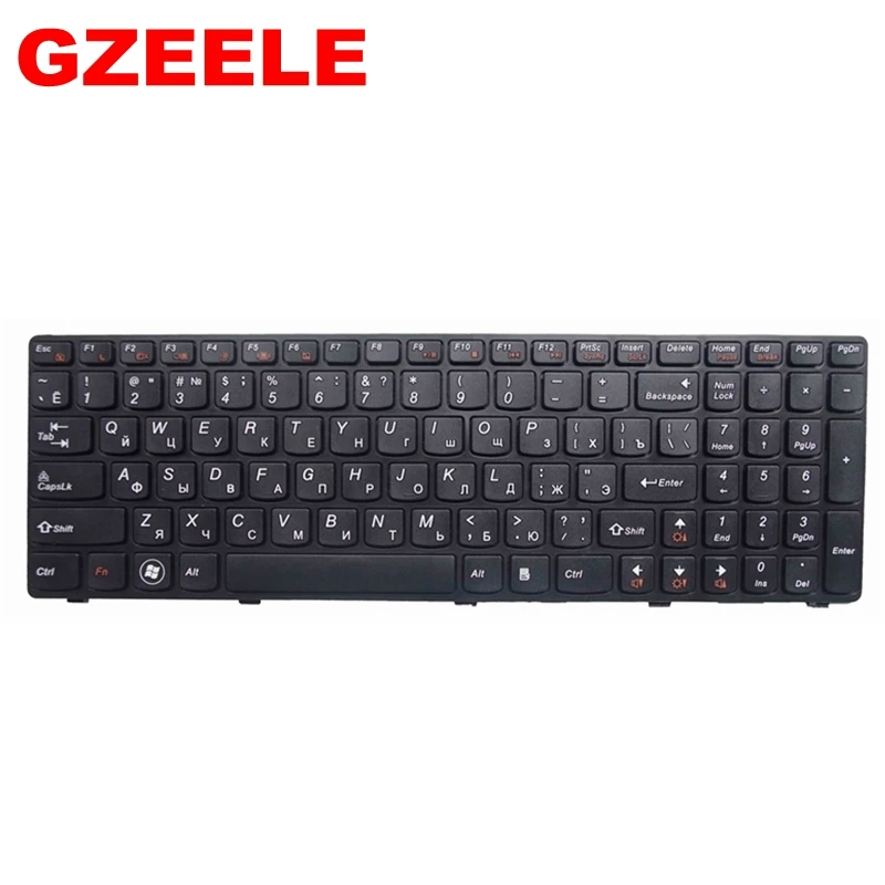 Русская клавиатура для ноутбука LENOVO G580 Z580A G585 Z585 G590 Z580 ноутбук на замену с рамкой