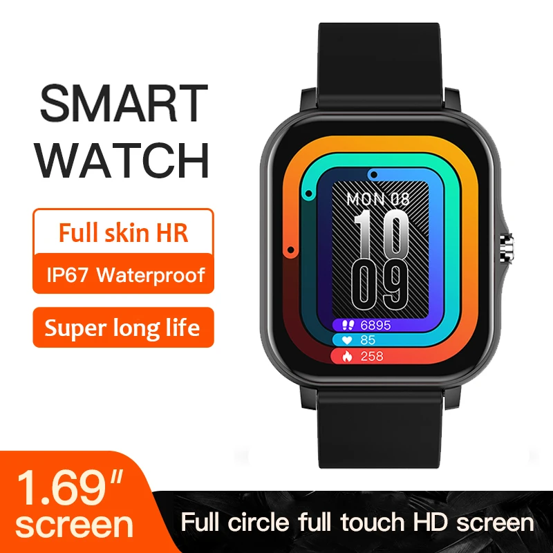 Smart Watch Women Waterproof Sports Big Screen Heart Rate Monitor Smartwatch Men Apple Oppo for Huawei Xiaomi | Электроника