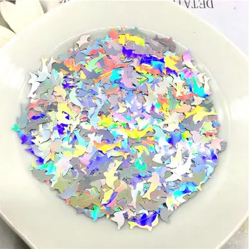 

Ultrathin PET Sequin 10mm Mini Dolphin Shape Loose Sequins DIY Handmade Level Stage Performances Garment Sewing Accessories 10g